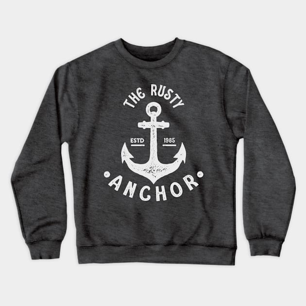 Rusty Anchor Miami Beach Crewneck Sweatshirt by machmigo